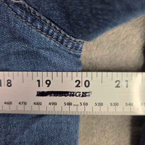 Womens Buffalo David Bitton Blue Denim Jean Jacket Button Down Long Sleeve M - Picture 5 of 8